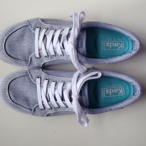 Keds Ortholite blue lace-up sneaker, 8M